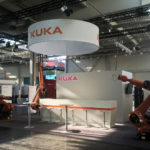 Messeauftritt / Gesamtansicht Messestand KUKA Roboter