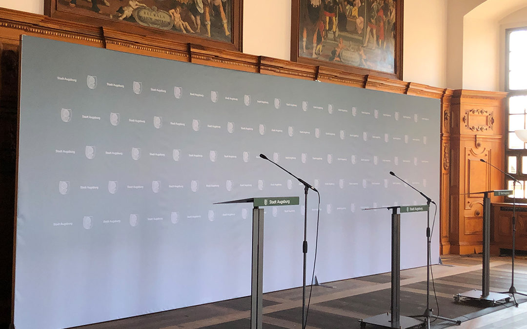 Stadt Augsburg – Pressewand