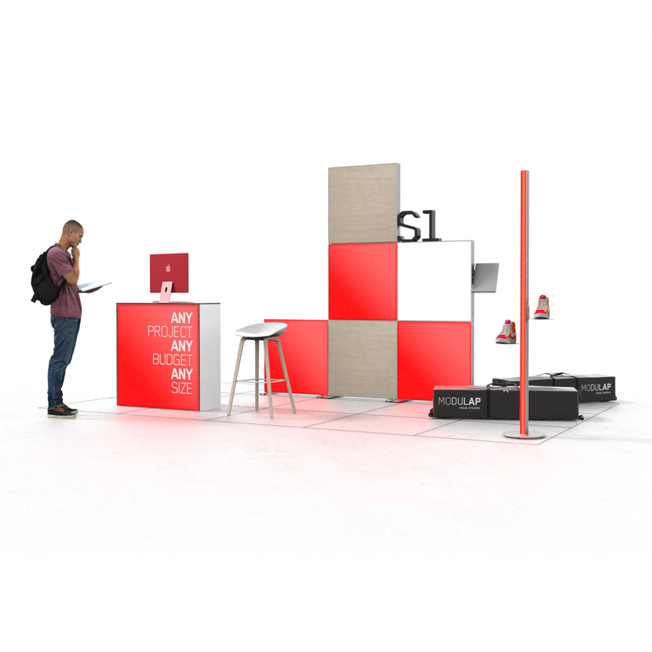 eest! MODULAP mobiler Messestand Set H_07