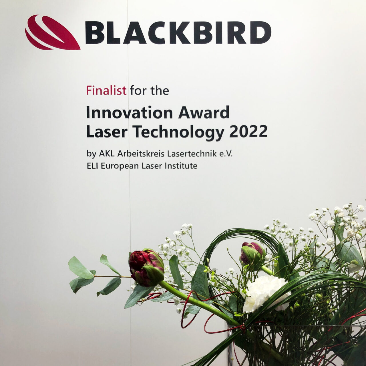 BLACKBIRD Robotersysteme auf der Laser World of Photonics 2022 in München  und als Teilnehmer beim Innovation Award - Messestand by eest!